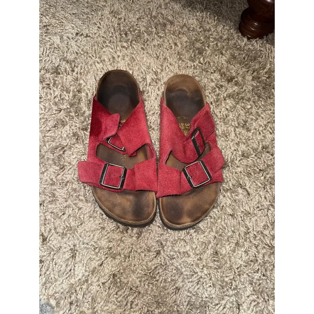Birkenstock Arizona suede sandals in zinfandel size 37 U.S 6-6.5 women's 2026
